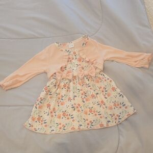 Charming Pink Floral Kids Dress